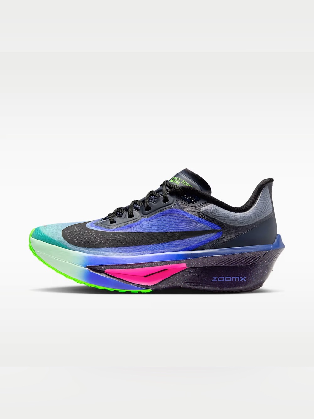 Nike women’s ZoomX Performance Running Shoe - Black/Blue/Pink/Green